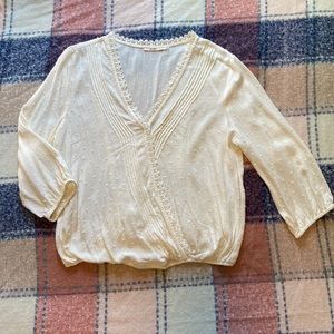 Cream blouse